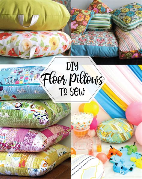 DIY Floor Pillows to Sew