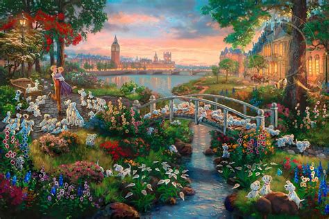 Thomas Kinkade Makes Amazing Disney Paintings