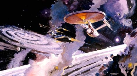 #painting #artwork #space #universe Star Trek Star Trek: TOS #ncc-1701 #spaceship #galaxy # ...