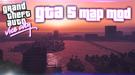 GTA V PC: VICE CITY FULL MAP MOD - YouTube