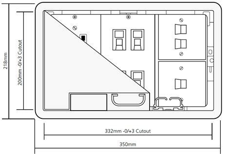 CMD 20 Series 3 Compartment Access Floor Box| Floor Boxes, Parts ...