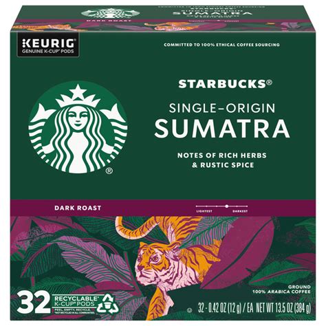 Save on Starbucks Single-Origin Sumatra Dark Roast Coffee K-Cup Pods ...