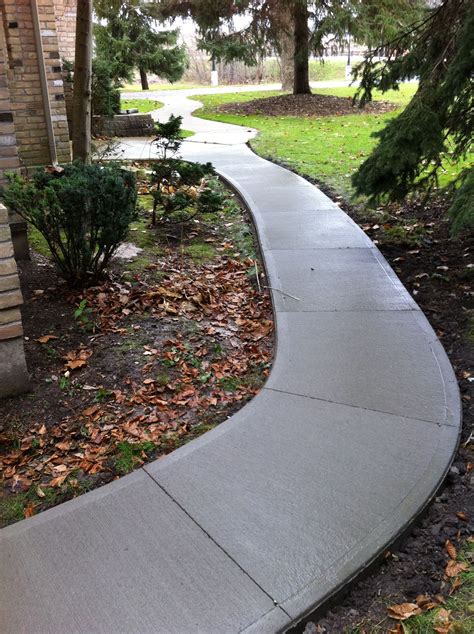 Famous Concrete Sidewalk Ideas For Front Of House References