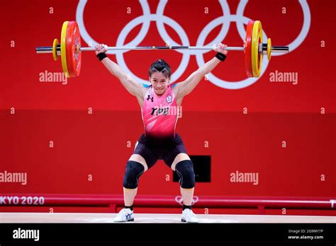 Tokyo, Japan. 27th July, 2021. Kuo Hsing-Chun (TPE) Weightlifting : Women's 59kg during the ...