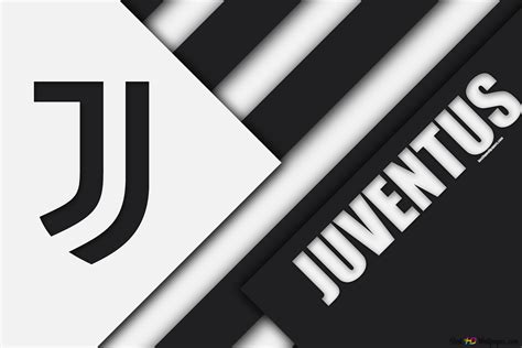 Italy football club Juventus black and white striped logo 4K wallpaper ...