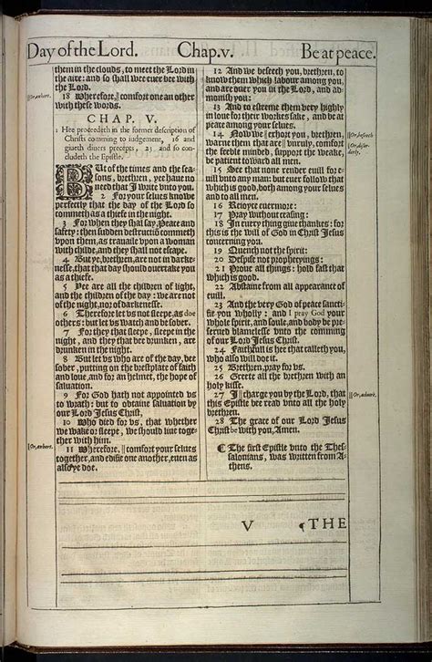 1 THESSALONIANS CHAPTER 4 (ORIGINAL 1611 KJV)