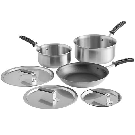 Vollrath Tribute 6-Piece Induction Ready Stainless Steel Cookware Set ...