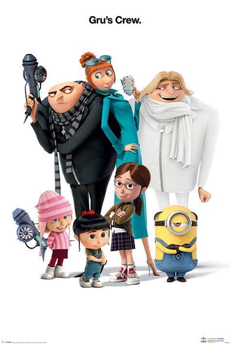 DESPICABLE ME 3 - MOVIE POSTER / PRINT (GRU'S CREW) (GREW, DREW, MINIONS...) Gru Costume, Minion ...