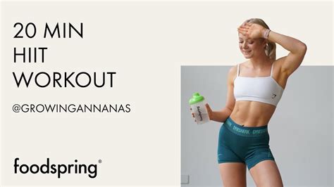 20 MIN | HIIT Workout | mit Gewichten | foodspring® | @growingannanas ...