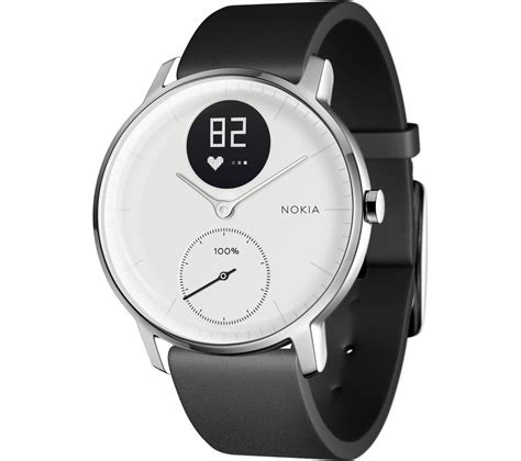 Buy NOKIA Steel HR 36 Fitness Watch - White, Small | Free Delivery | Currys