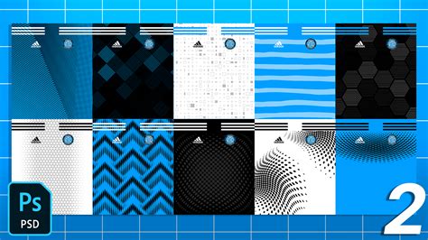 FREE Football/Soccer Jersey Patterns Pack 2 - Template FC