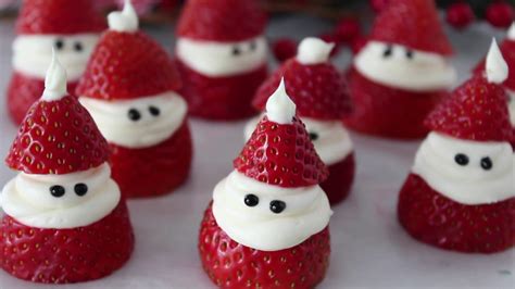 santa claus strawberries