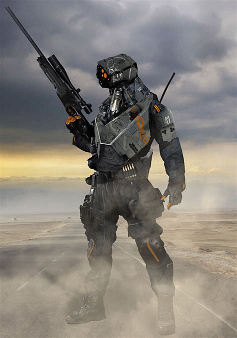 Sniper bot | Futuristic armour, Robots concept, Creature concept art