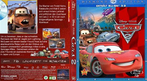 Cars 2 3D DE Blu-Ray Cover - DVDcover.Com