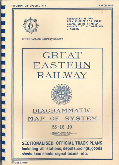 Great Eastern Railway Diagrammatic Map of System 25.12.19