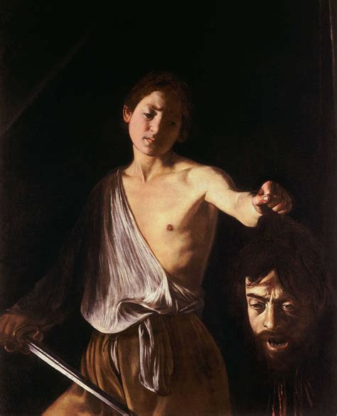 Caravaggio - David with the Head of Goliath - High Resolution Wallpaper