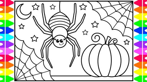 Halloween Spider Drawing