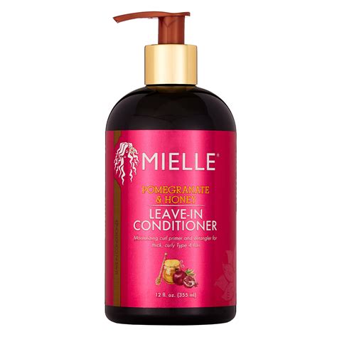 Mielle Organics Pomegranate & Honey Leave-In Conditioner, Moisturizing Curl Primer for Curly ...