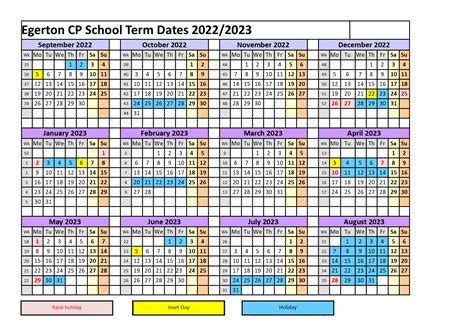 Term Dates – Egerton CP School