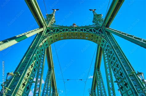 Decors of the Liberty Bridge, Budapest, Hungary Stock Photo | Adobe Stock