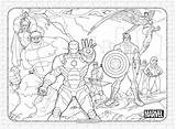 Printable Marvel Heroes Pdf Coloring Page Thanos  sketch template