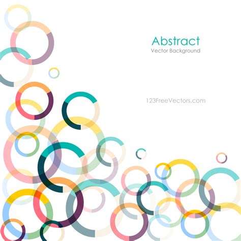 Colorful Circle Vector Background | Download Free Vector Art | Free-Vectors