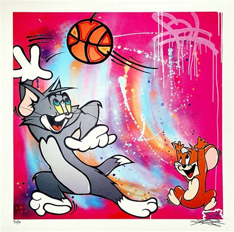 FAT - Tom & Jerry - Signed Lithograph - Street Art - Plazzart