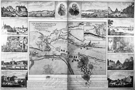 Battle Of Quebec 1759 Nplan Of British And French Military Operations At The Battle Of Quebec ...