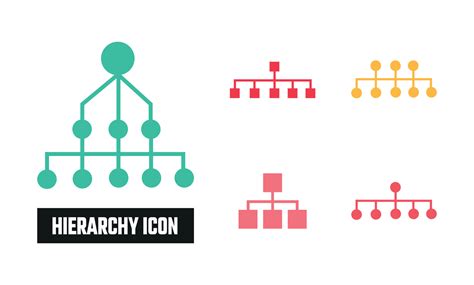 Flat Hierarchy Icon Symbol Vector Illustration 24484936 Vector Art at ...