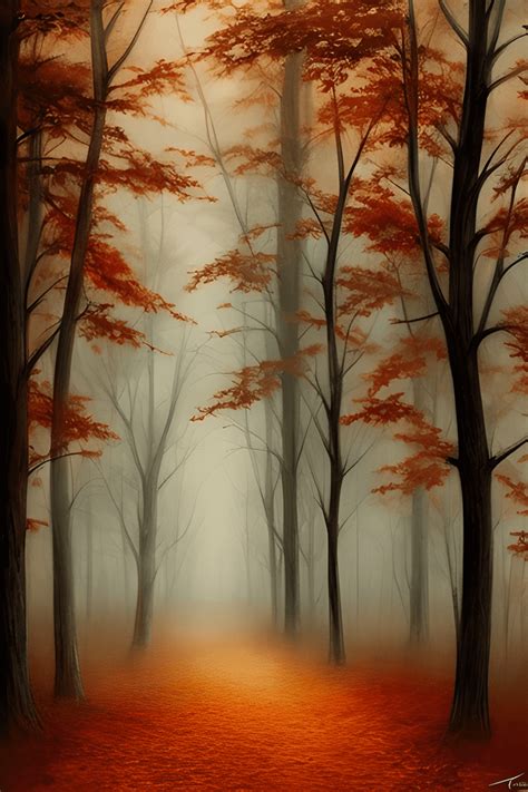 Autumn Forest Watercolor Background · Creative Fabrica