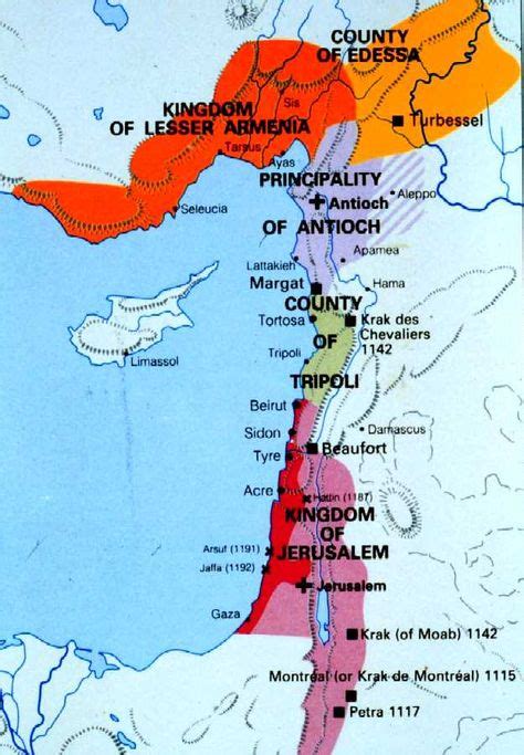 Risultati immagini per kingdom of jerusalem map | Kingdom of jerusalem, Jerusalem map