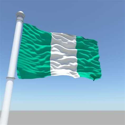 Nigeria flag 3D model | CGTrader