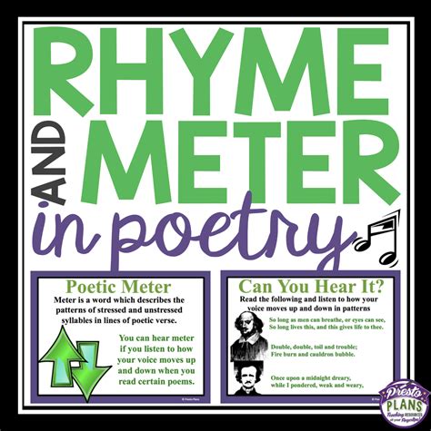 METER AND RHYME IN POETRY - prestoplanners.com