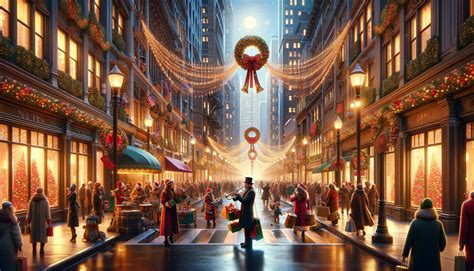 Vibrant City Street During Christmas Time by boxjohnf on DeviantArt