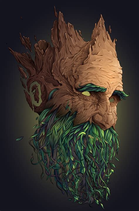 Vegetal Mask - Step by step - Illustrator CC on Behance | Illustrazione vettoriale, Poster con ...