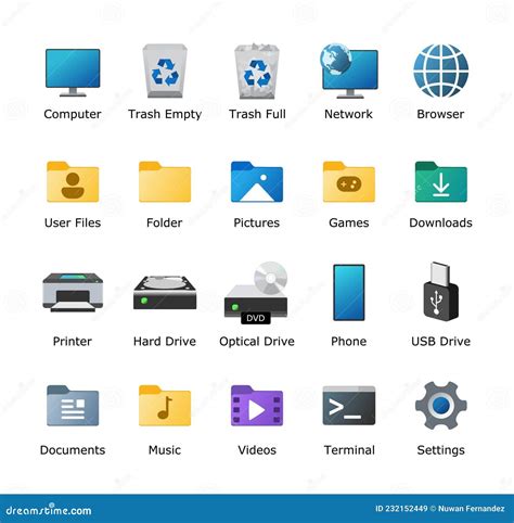 Windows 11 Icons Pack. Microsoft Inspired Desktop Icon. Computer UI Customization. Folder ...