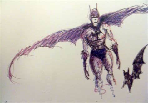 Batman concept art by Tim Burton | Tim burton art style, Tim burton ...