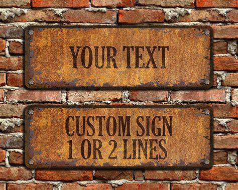 Vintage Metal Signs, Custom Metal Signs, Metal Signage, Personalized ...