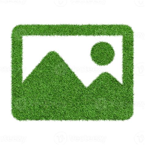 Picture icon made from Green grass isolated on transparent background PNG file. 18922589 PNG