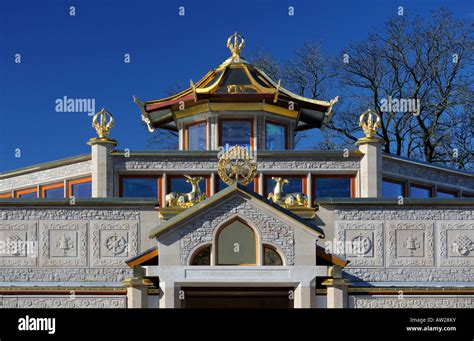 Manjushri Kadampa Peace Temple, (detail). Buddhism Meditation Centre ...