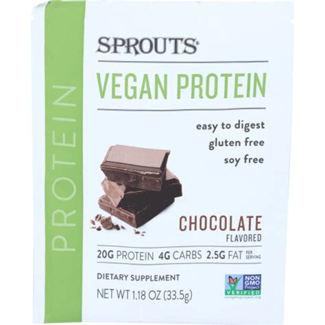 Sprouts Chocolate Vegan Protein (33.5 g) - Instacart