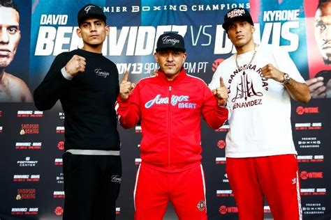 Photos: David Benavidez, Kyrone Davis - Face To Face at Final Presser ...