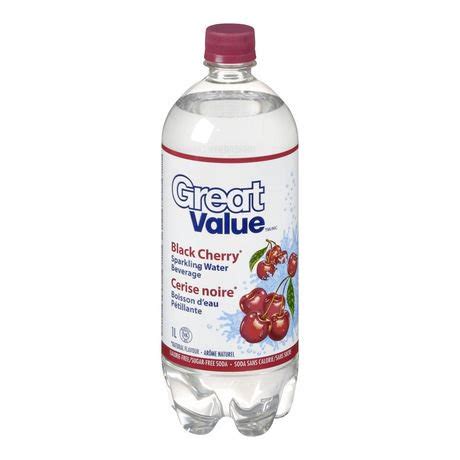 Great Value Black Cherry Sparkling Water Beverage | Walmart Canada