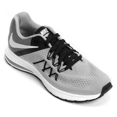 Tênis Nike Zoom Winflo 3 Azul e Preto | Netshoes Nike Zoom, Tenis Nike, Grey And White, Shoes ...