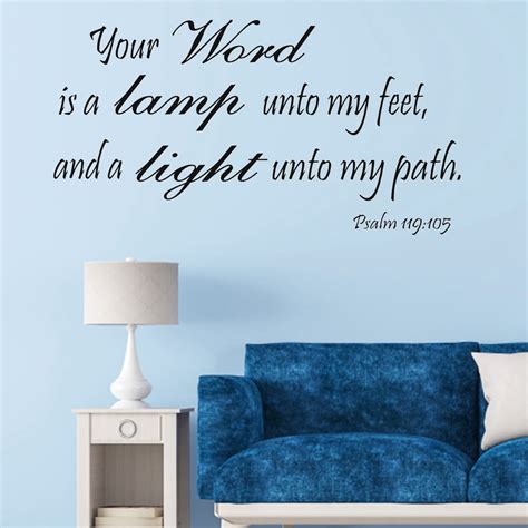 Khall PVC Bible Verse Wall Decals Christian Quote Walls Art Stickers Religious Decor, Sticker ...