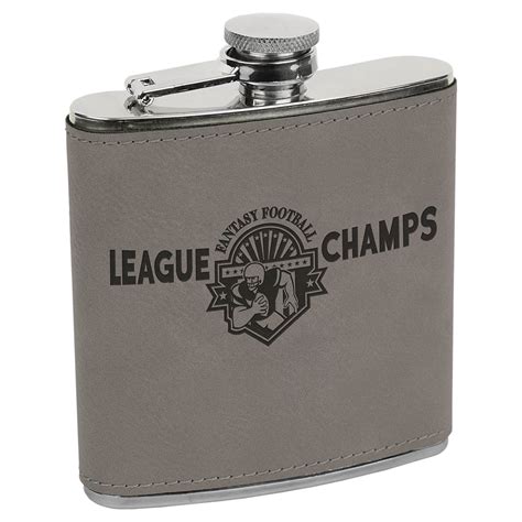 Leather Flask Engraved