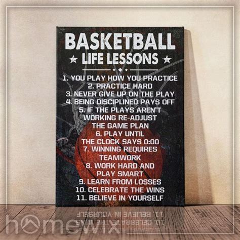 Basketball Life Lessons, Gift For Basketball Player, Gift For ...