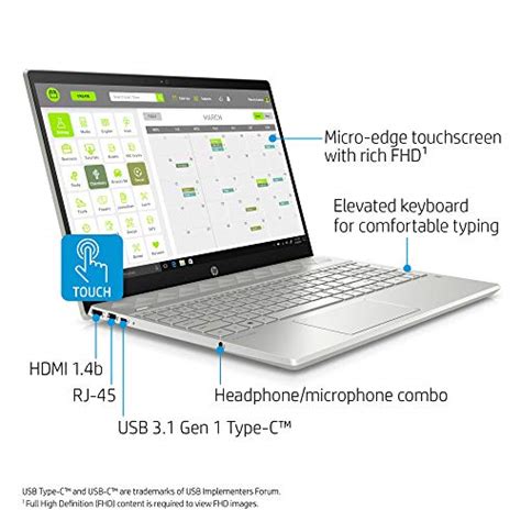 HP Pavilion 15.6-inch Touchscreen FHD(1920x1080) IPS Laptop PC, 10th ...