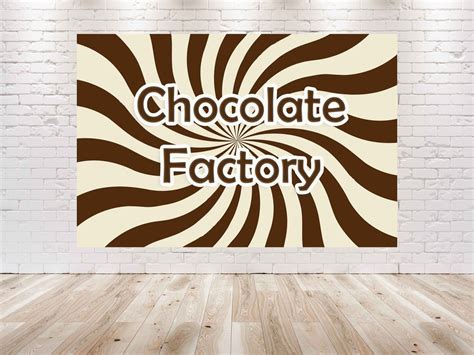 7X5FT Chocolate Factory Birthday Decorations Backdrop Sweets Theme ...