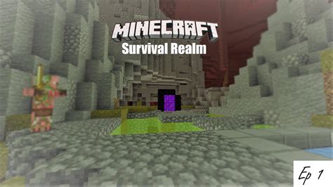 Minecraft Bedrock Realm Survival Ep 1 World Tour - YouTube